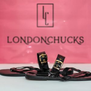 LC Ladies Black Slippers