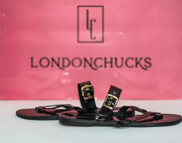 LC Ladies Black Slippers