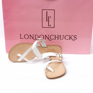 LC Ladies White Slippers