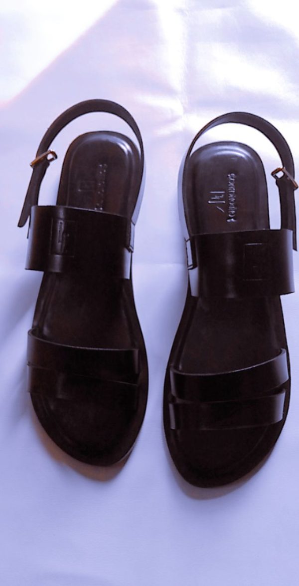 LC Gentlemen Brown Sandals - Image 3